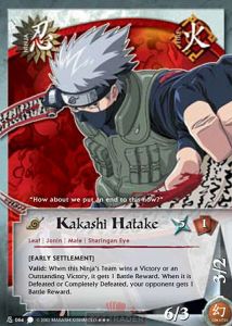 Carta Kakashi Hatake encapsulada em slab Diamond Group